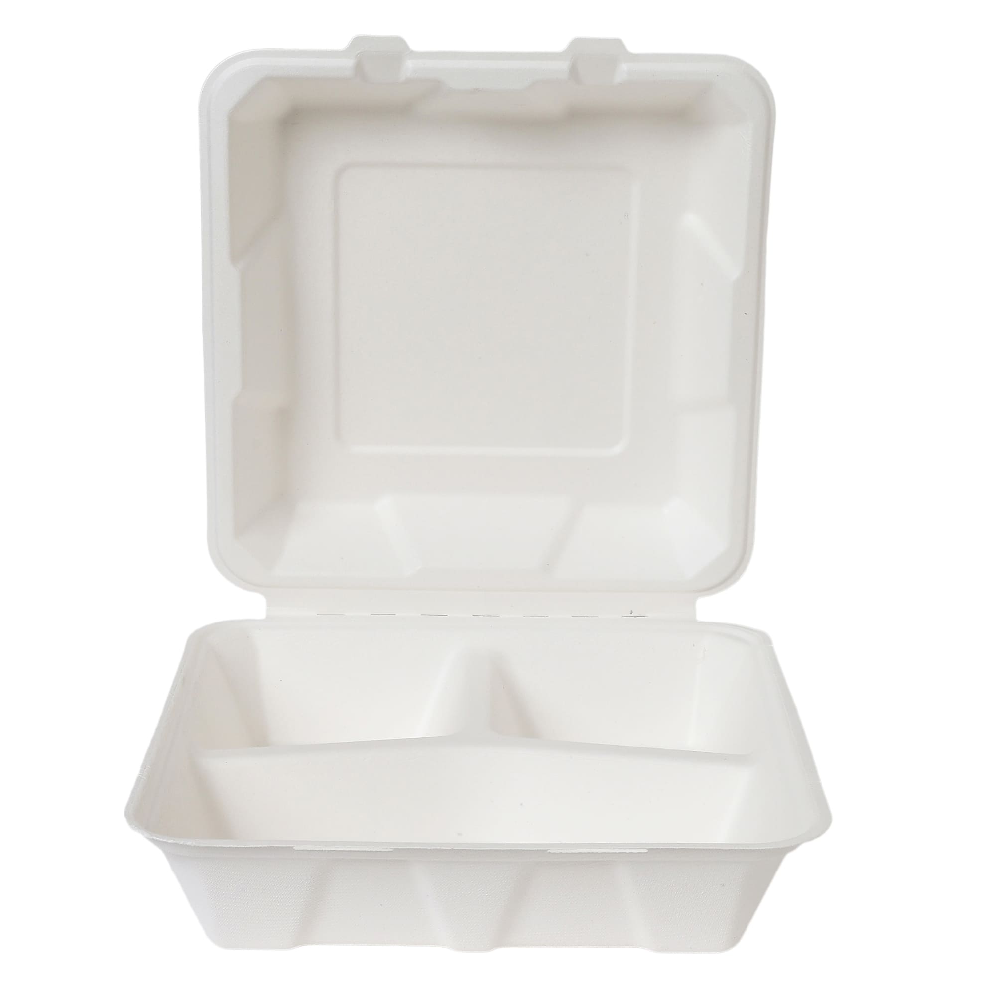Clamshell Box 8x8 inches 3-Compartment