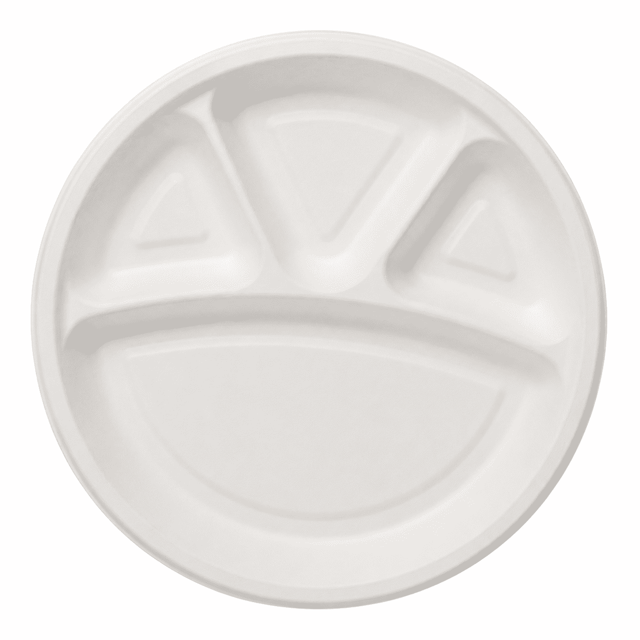 Round Plate 12 inch 4-Compartment