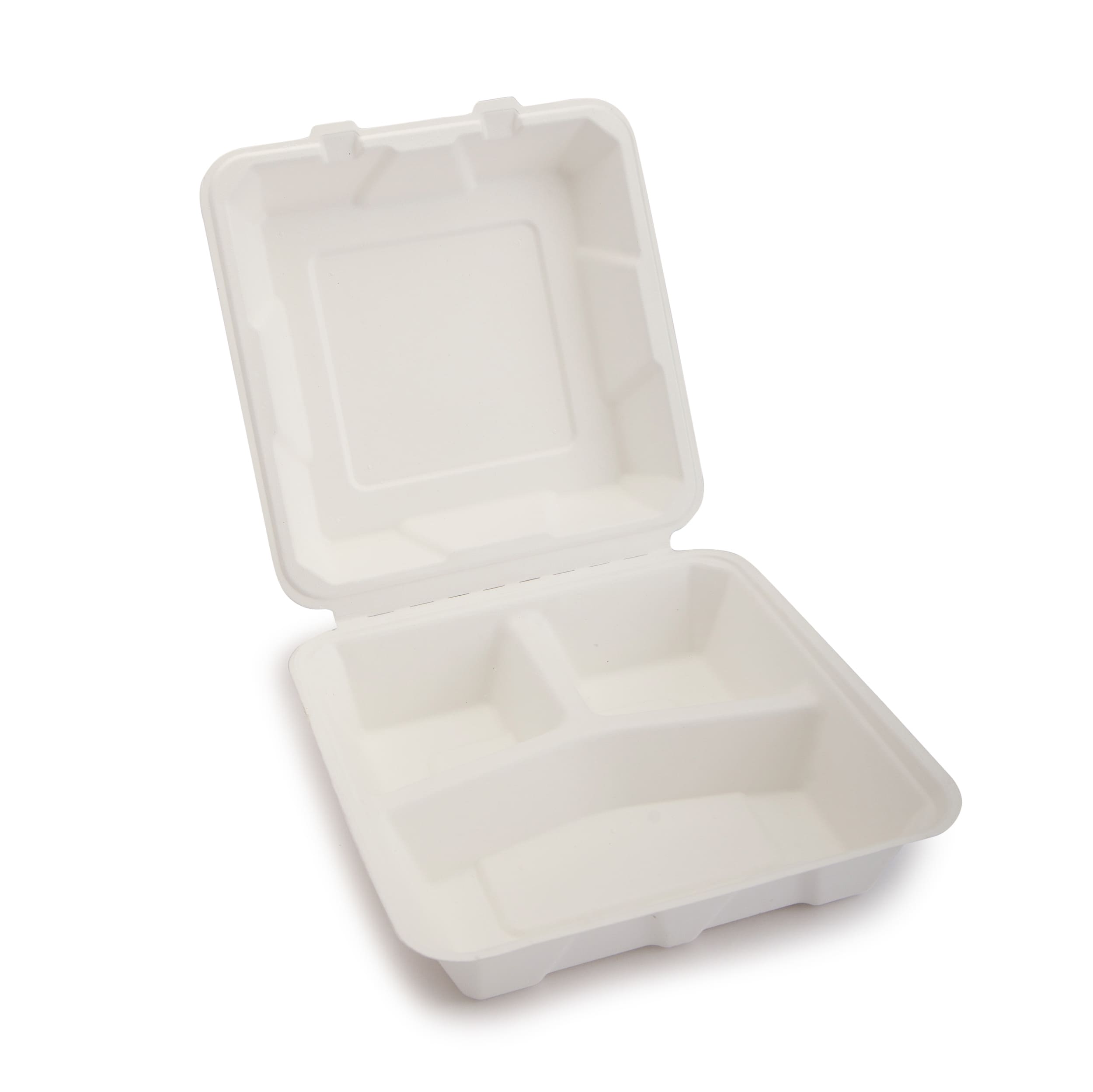 Clamshell Box 8x8 inches 3-Compartment