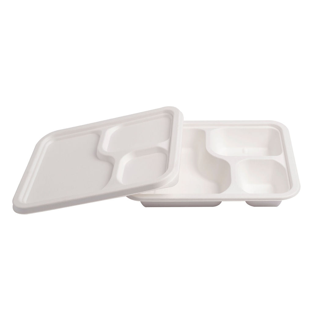3-Compartment Tray with Lid