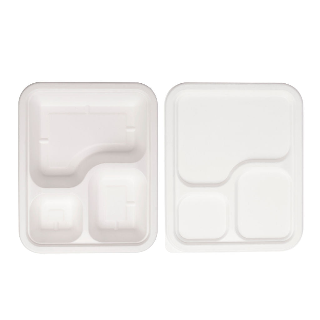 3-Compartment Tray with Lid