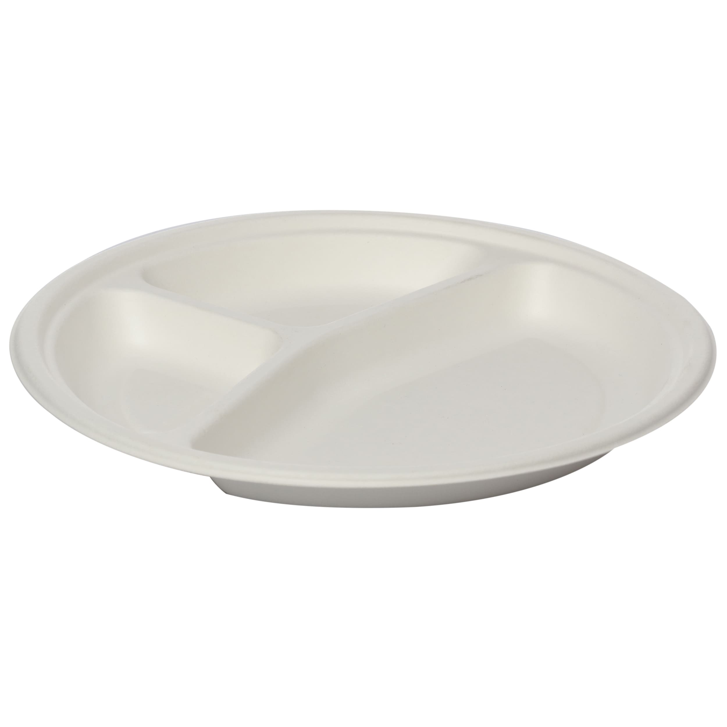 Round Plate 10 inch 3-Compartment